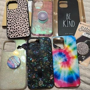 iPhone 12 Pro Max cases w/glass screen and slider